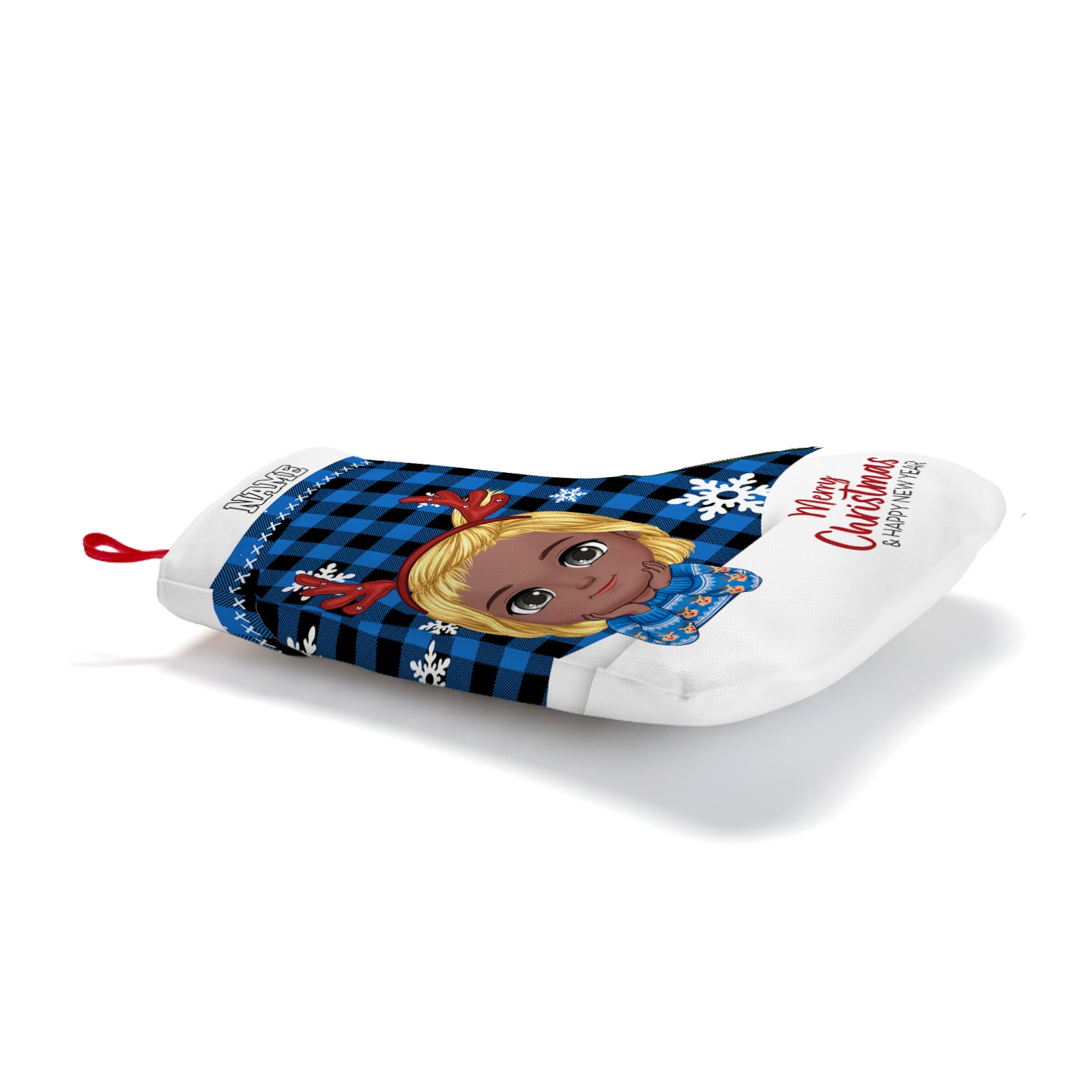 Personalized Portrait Christmas Stocking