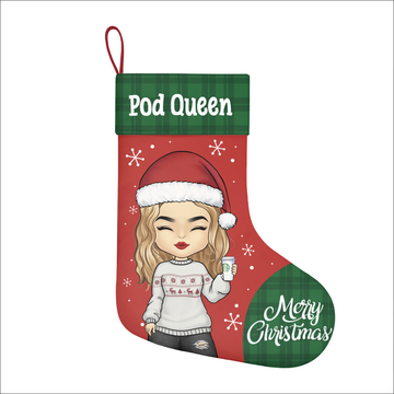 卡通人物亚麻圣诞袜-effect-image