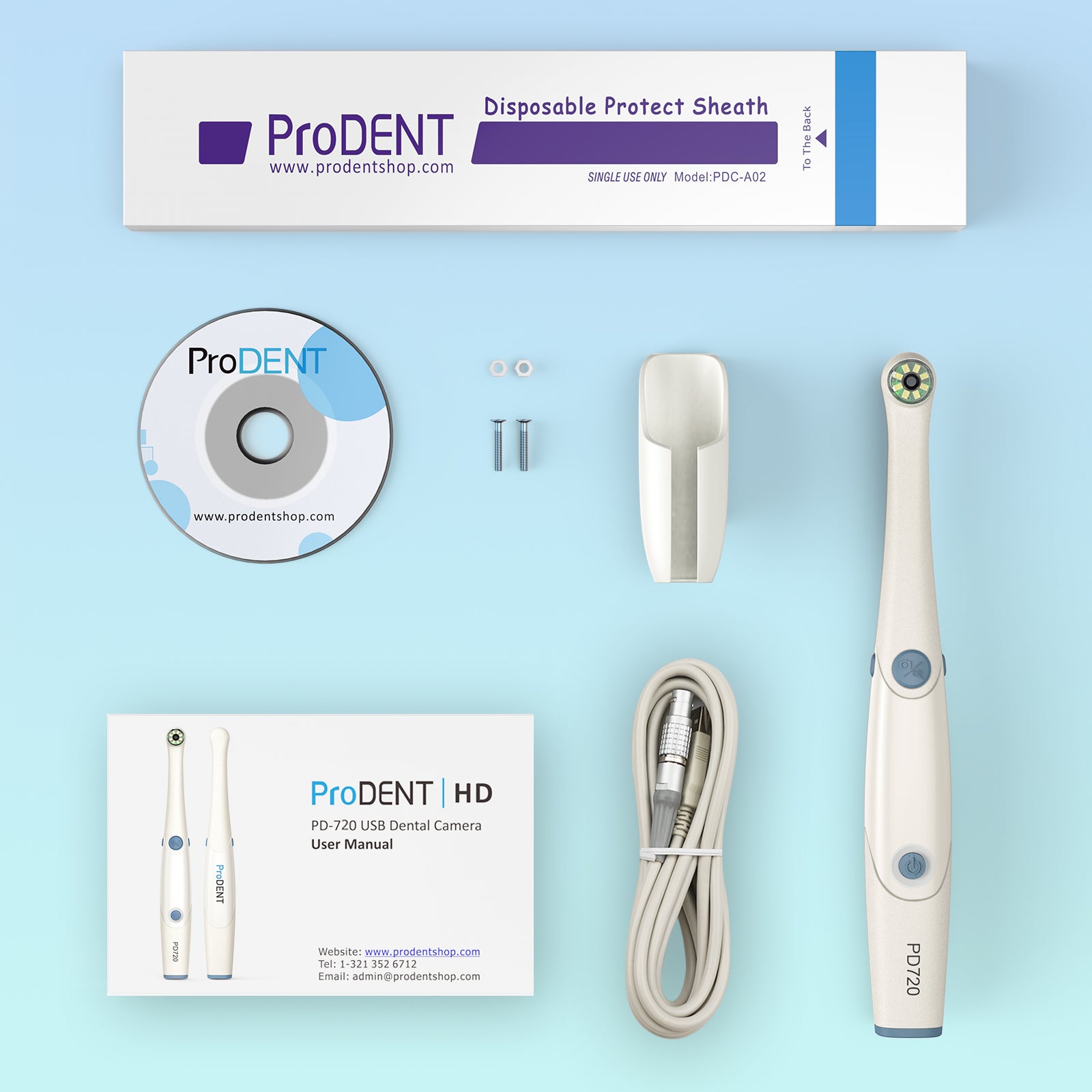 Cámara intraoral ProDENT HD PD720